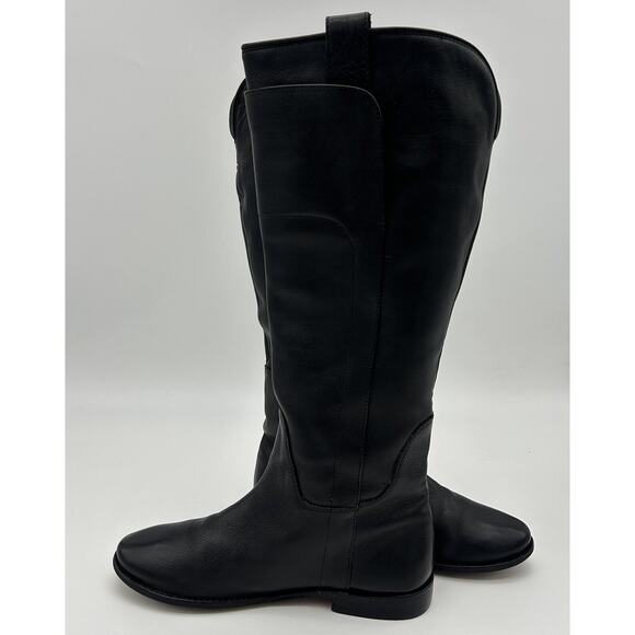 Frye Paige Tall Riding Boots Black Leather Woman’s Size 8 - Picture 9 of 16